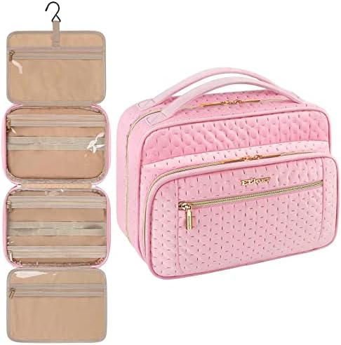 Toiletry Bag Travel Bag with Hanging Hook, Large Water-Resistant Cosmetic Make up Organizer for Women and Men, Full Sized Container, Perfect for Travel Daily Use, pink 1 Toiletry Bag Travel Bag with Hanging Hook, Large Water-Resistant Cosmetic Make up Organizer for Women and Men, Full Sized Container, Perfect for Travel Daily Use, pink