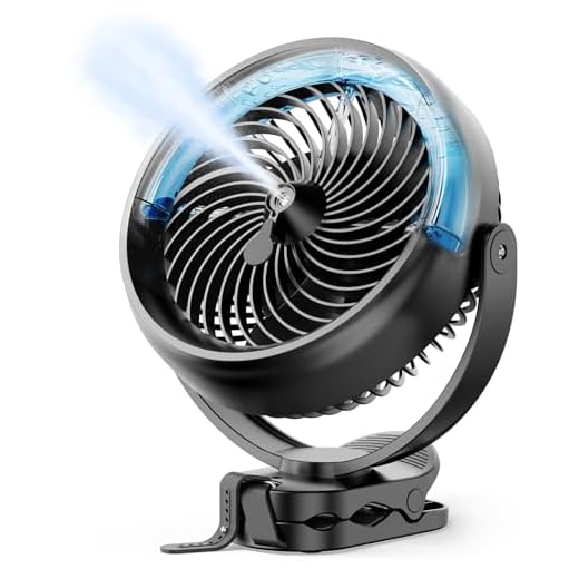 Koonie Portable Misting Clip-On Fan