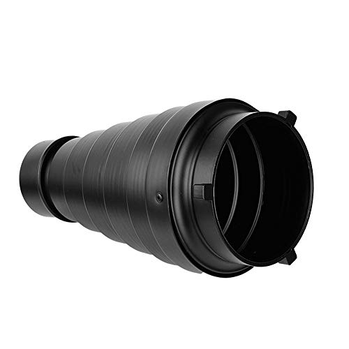 Image of Aluminium Alloy Conical Snoot Kit with Honeycomb Grid & 5 Color Filters for Bowens Mount Strobe Monolight, Studio Flash Light Beam Shaper for Portrait & Product Photography