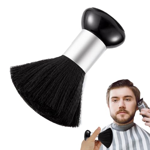 Cepillo de peluquería - Duster de cuello de 4 pulgadas | Limpiador de nylon - 4,7x10,5 cm Soft PP Pandage área grande de pincel fácil de limpiar y duradero, perfecto para eliminar los desechos
