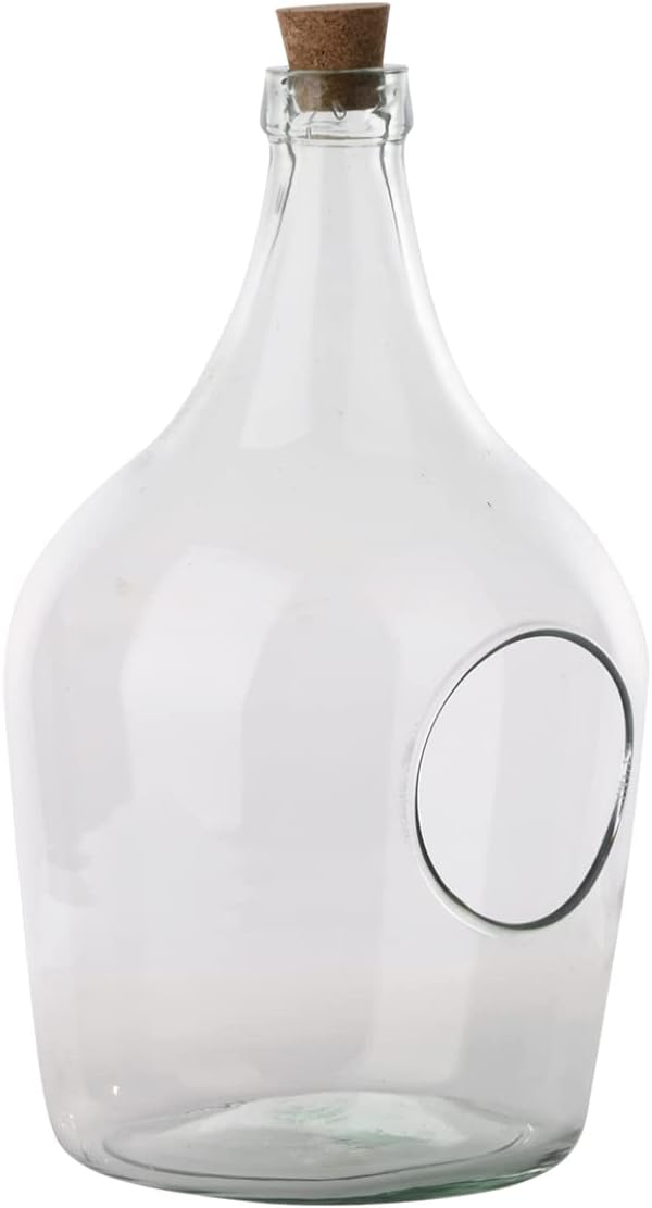 Esschert Design AGG84 Front Open Terrarium Medium Bottle, 5 Liter, Glass, Clear