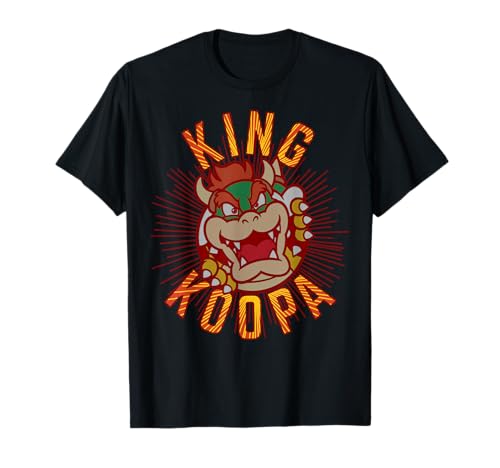 Super Mario King Koopa Bowser Vintage Nintendo Portrait T-Shirt