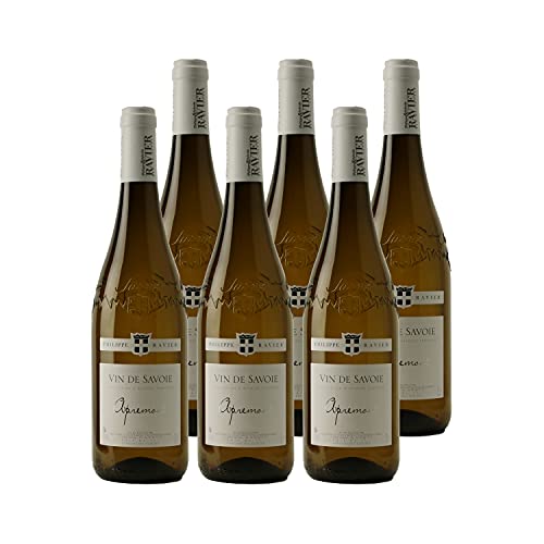 Vin de Savoie Apremont Blanc 2021 - Philippe et Sylvain Ravier - Vin AOC Blanc de Savoie - Bugey - Lot de 6x75cl…