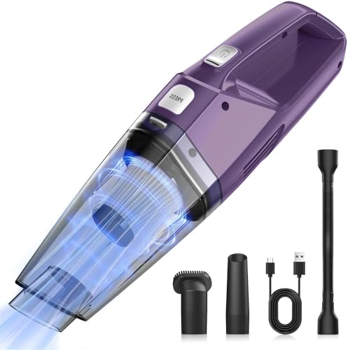 Image of Bossdan Handheld Vacuum Cordless - Car Vac Portable with 8KPA & Multi Accessories & Low Noise, Lightweight Hand Held Vacuum Cordless Rechargeable for Car /Home /Dust /Pet Hair, Mine Portable Vacuum