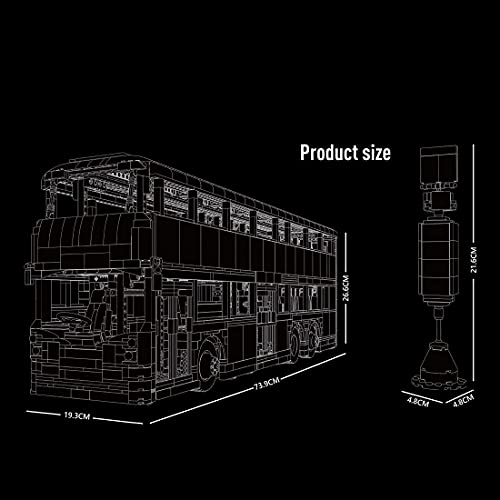 EWWEEQQ Technologie Doppeldecker Bus Baukasten 1:16 24 GHz/App RC Bus Modellbaukasten mit Motor und Fernbedienung 3542… – Bild 4