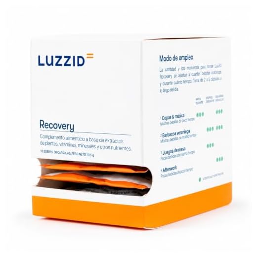 Luzzid Recovery® | La mejor solución anti resaca | Formulado con DHM + Vitamina B12 + Cúrcuma + Jengibre I 27 Ingredientes 100% naturales y veganos I Libre de alérgenos, estimulantes y conservantes
