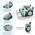 Meckior Baby Girls Boys Canvas Sneakers Soft Sole High-Top Ankle Infant First Walkers Crib Shoes - Image 5