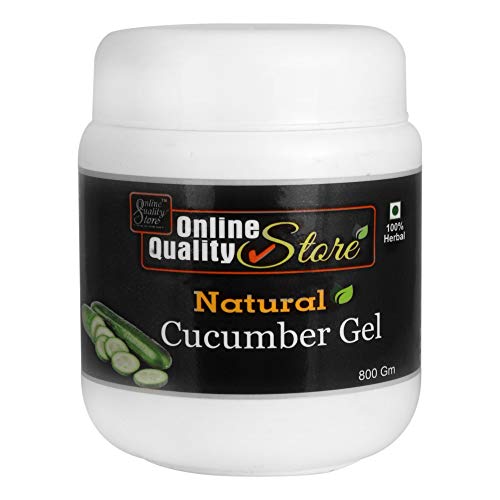 Online Quality Store Organic Cucumber Gel Organic Non-Toxic Aloe Vera Gel for Acne, Scars, Glowing & Radiant Skin Treatment(800g, Pack of 1)