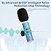 aLLreli iPhone 15 Mics, 2 Pack Wireless Lavalier Microphone for iP15 Pro/Max - Plug-Play Crystal Clear Sound Quality, Long Lasting for Interviews, Podcasts, Vlogs, and More