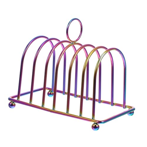 Cabilock Stainless Steel Bread Rack Toast Holder Rack Versatile Bread Stand for Kitchen Display