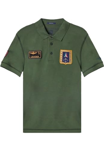 Polo Aeronautica Militare PO1762 en coton premium avec patches