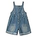Denim Overall Shorts for Girls Fashion Summer Casual Adjustable Straps High Waist Bib Jeans Shortalls Rompers 3-16Years