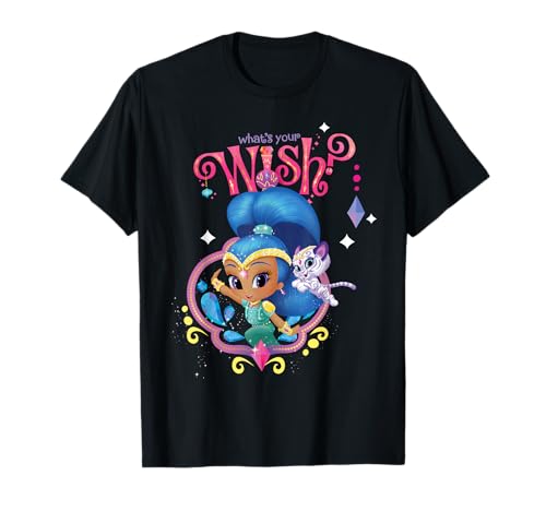 T-shirt Shimmer and Shine pour fille haut magique en coton rose quotidien
