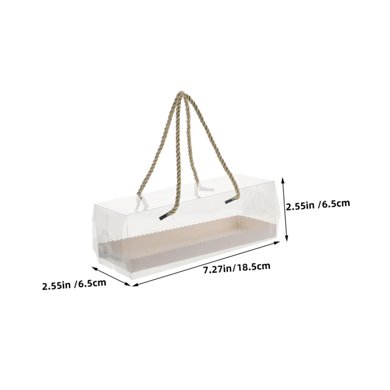 LIFKOME Dessert Box Lids Cake Roll Packaging Boxes Portable Cupcake Carrier Ideal for Party Wedding Present