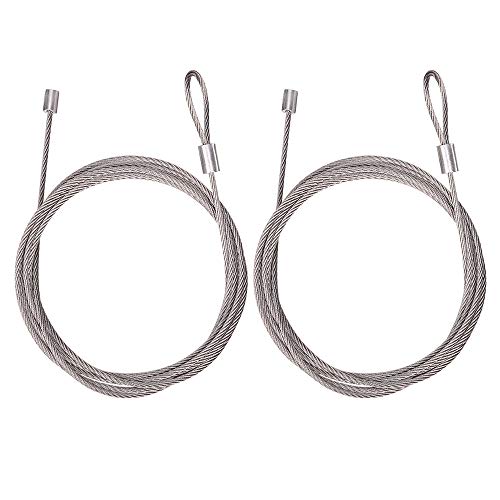 Stainless Garage Door Cables For Torsion Springs Garage Door Lift Cables 8'6" By 1/8" 4 Cables In One Pack #TOP4