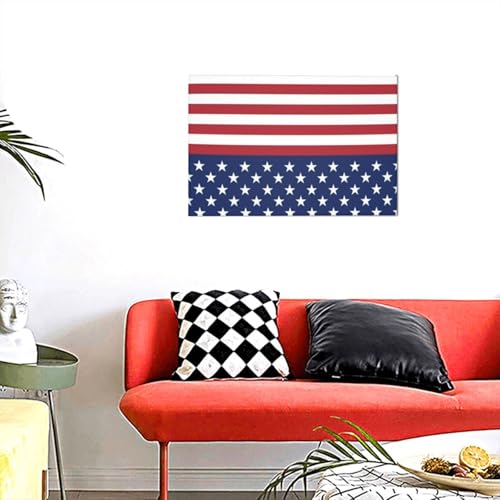 Toile drapeau américain 30x45 cm pour sublimer votre salon