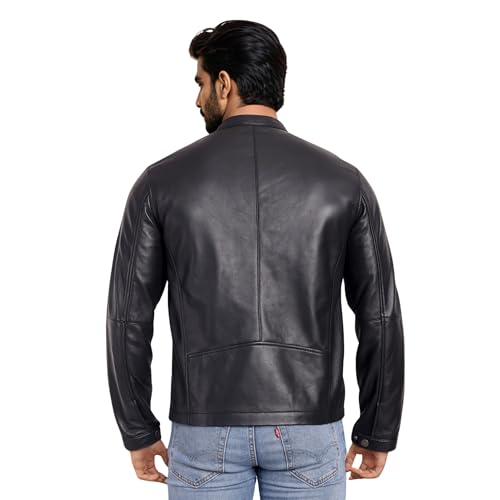 Image of Classic Stealth Black leather Jacket