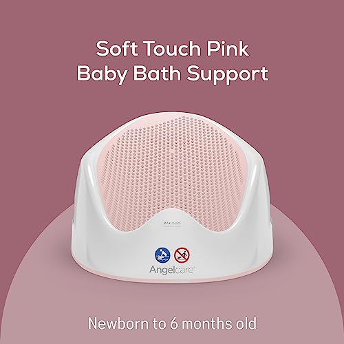 Angelcare - Baby Bath Support - Soft Touch Support - Water Level Indicator - Ideal for Babies Less Than 6 Months Old - Pink - Image 3