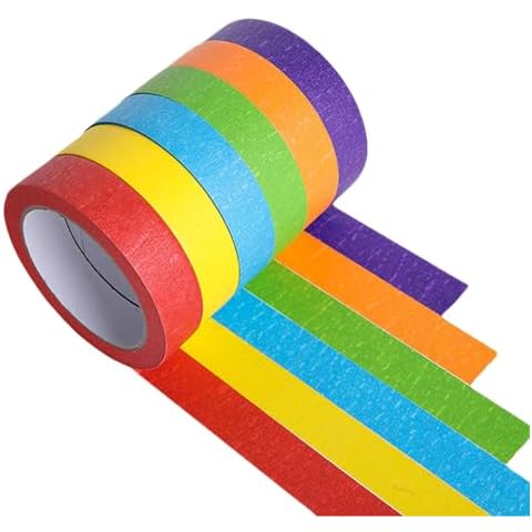 BRITECO Rainbow Masking Tape Set Cover