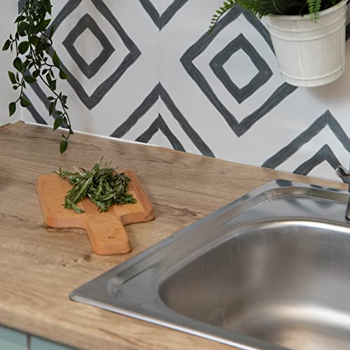 Create Your World Self Adhesive Vinyl Wrap Film for Kitchen Doors and Worktops dc fix Ribbeck Oak (67.5CM, 10M), Brown - Image 2