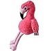 TE-Trend XXL Peluche Animale di Stoffa Flamingo Pupazzo Uccello Decorativo Schlenkertier 63cm Alto Fucsia Nero