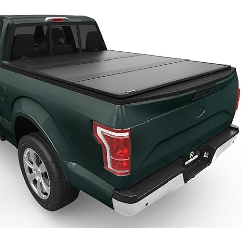 AUTOSAVER88 FRP Truck Bed Tonneau Cover Hard Tri-fold Fits for Ford F-150 F150 2015-2025 5.5ft Bed (Excl. Raptor Series) Cover