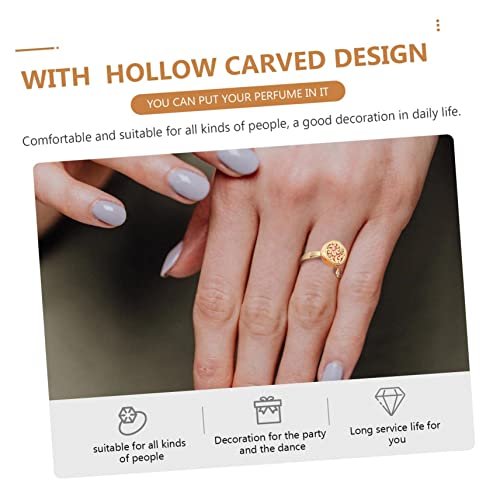 Bague de mode exquise bague d'huile essentielle d'aromathérapie