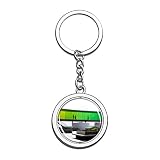 Dänemark Aros Aarhus Kunstmuseum Schlüsselanhänger Souvenir Spin Kristall Metall Edelstahl Kette City Travel Geschenk