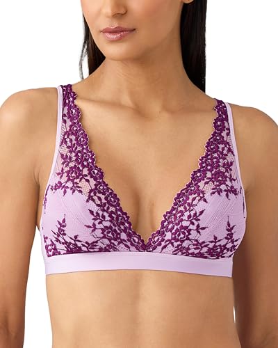 Image of Wacoal Women's Embrace Lace Lightly Lined Wire Free Mid Coverage Bralette, 852191