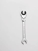 Vista 6 de FLZOSPER - Llave de engranaje de cabeza flexible de 12 mm, llave de combinación de trinquete métrica