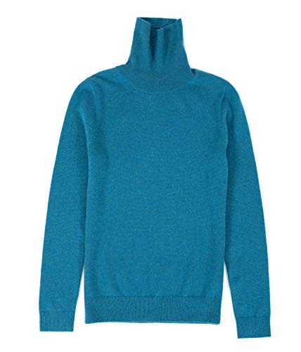 Image of JENNIE LIU Women's 100% Pure Cashmere Long Sleeve Pullover Turtleneck Sweater