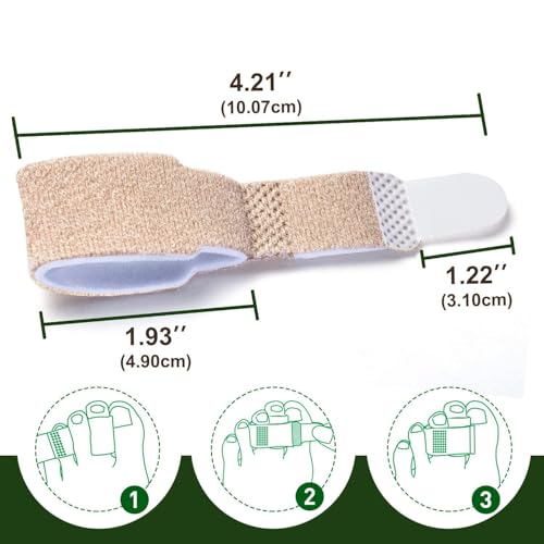 Image of Bunion Corrector Silicone Toe Separators For Fast Pain Relief - Orthopedic Bunion Spacers Spreader Free Size (Toe Strip)