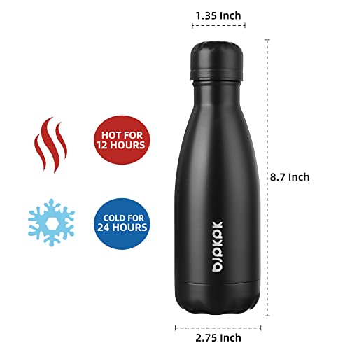 Image of BJPKPK 12 oz Small Insulated Water Bottle, Stainless Steel Leak Proof Flask