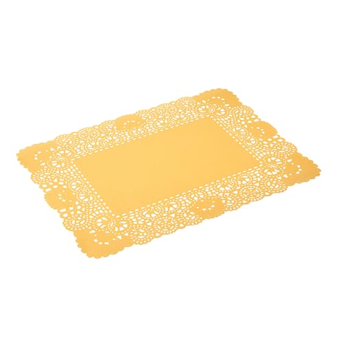 Restaurantware Rectangle Orange Paper Doilies, 15.8 x 12 in, 100 Pack by Restaurantware - Used condition - Image 2