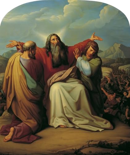 Toile Moïse priant Leopold Kupelwieser pour harmoniser la chambre