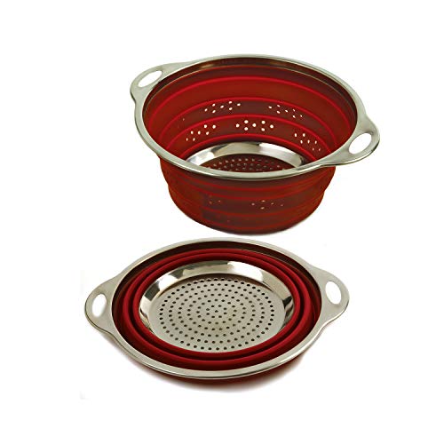 Norpro Large Silicone Knockdown Colander, 9.5&Quot X 11&Quot X 4.5&Quot, Red #TOP1