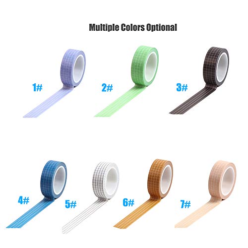 15mm × 10 m Grade Padrão Impresso Pure Color Washi Fita Adesiva Papel Decorativo Fita Adesiva de Pap