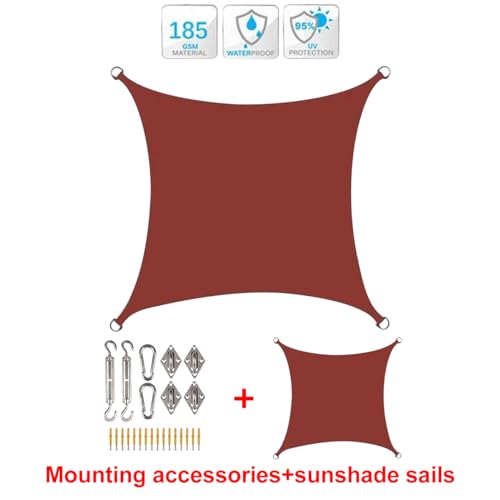 Voile d'ombrage rectangulaire imperméable pare-soleil extérieur balcon - 4