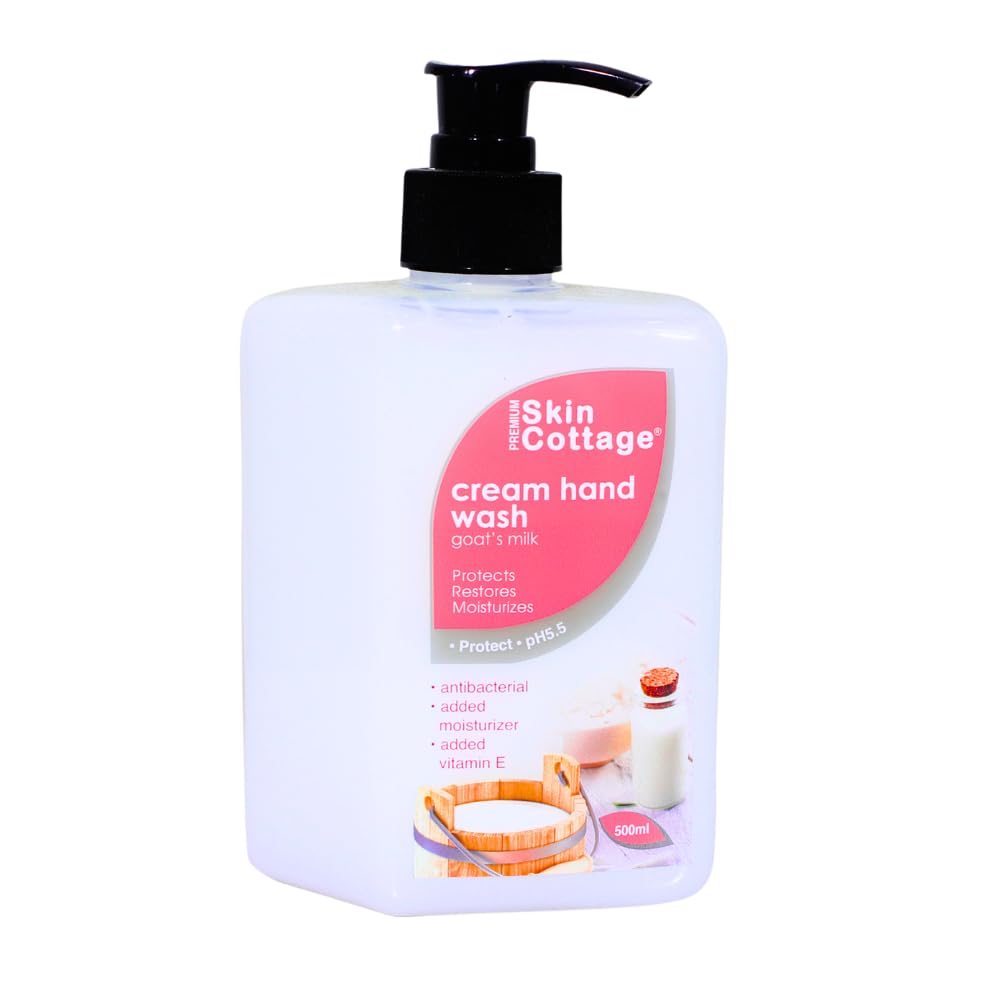 Skin Cottage Goat’s Milk Cream Hand Wash - Antibacterial Hand Soap with Added Moisturizer and Vitamin E (500 ml)-picture-25