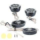 Zohisin Car Loudspeakers Stereo Round Tweeter with Chrome Plated Spider Pattern for Car Truck