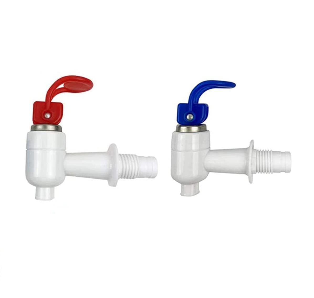 Royal Apex 2 Pcs Sets Water Cooler Faucet, Plastic Water Dispenser Tap, Water Bottle Jug Spigot Spout Valve Replacement Parts, Hot and Cold Internal Thread