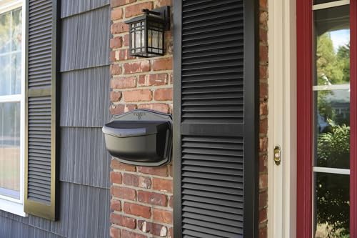 Villa Black Wall Mount Mailbox