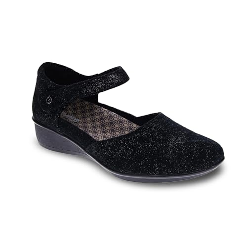 Image of Revere Osaka Mary Jane - Premium Leather - Orthotic-Friendly Removable Insoles - Adjustable Strap - Arch Support - Stylish Wedges for All-Day Comfort