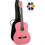L'ESSENTIEL POUR DÉBUTER AU MEILLEUR PRIX – Ce pack inclut une guitare classique 3/4 droitier avec cordes nylon, une housse premium 3-en-1 avec pochette avant, poignée de transport ET bretelles sac à dos, et 6 médiators de différentes épaisseurs. Simple, efficace, sans accessoires inutiles. La solution idéale pour débuter sans se ruiner.