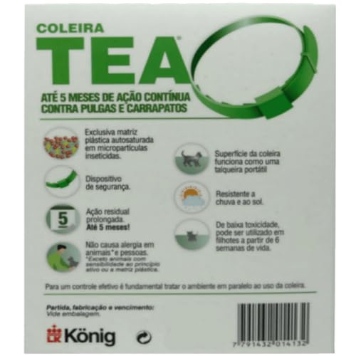 Coleira Contra Pulgas E Carrapatos Gatos C/ 7 + Cães Médio C/ 2