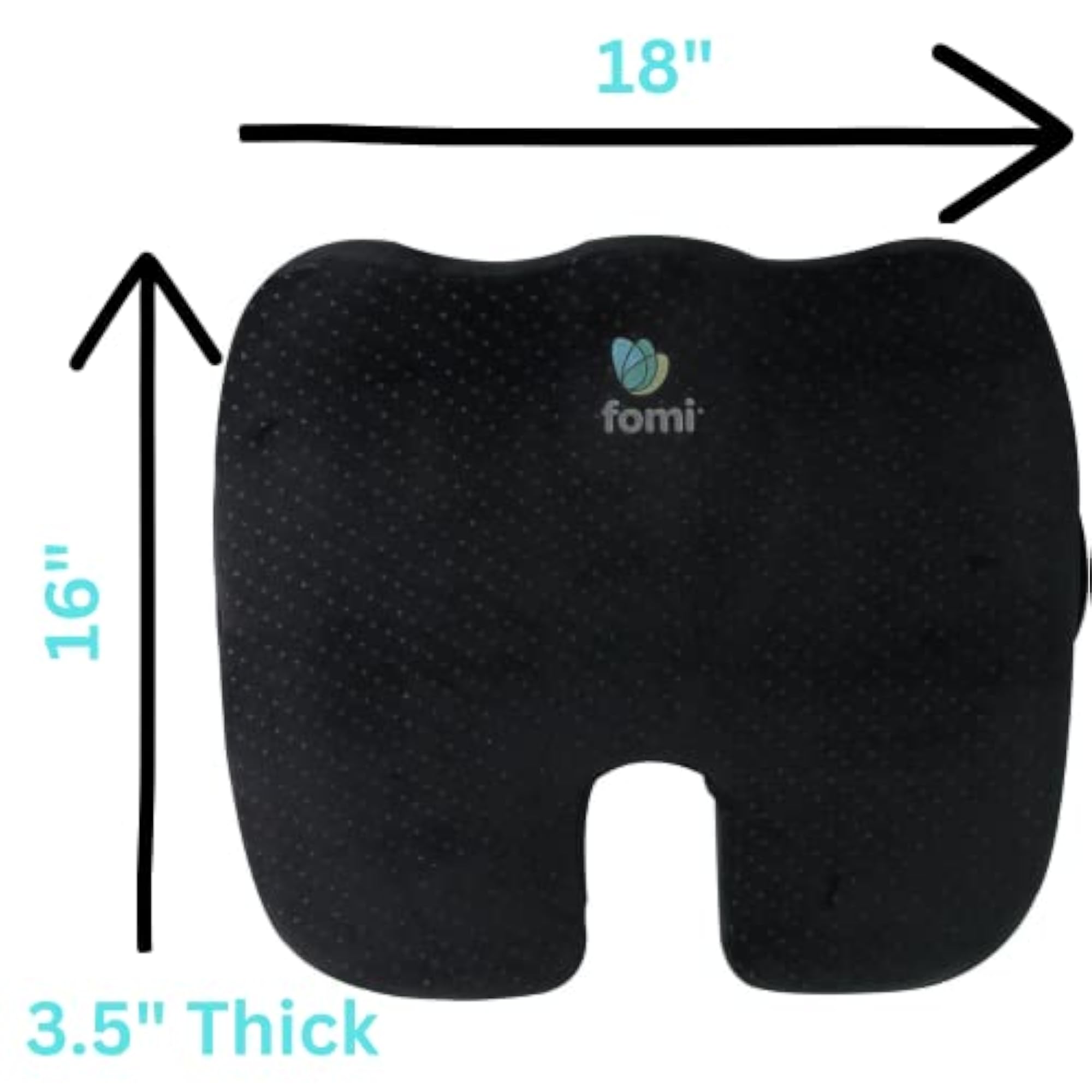 Coccyx Memory Foam Seat Cushion and Lumbar Pillow Combo