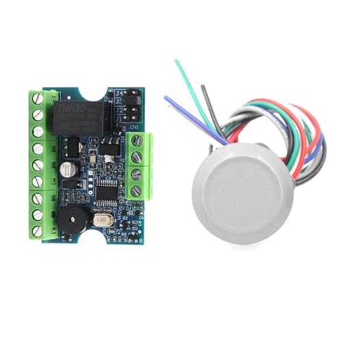Kit de Contrôle D'accès, Contrôleur d'accès 12V avec système d'entrée de porte à verrouillage magnétique, mémoire tactile, lecteur de carte Wiegand RFID, carte de contrôle d'accès(Kit-4 13.56Mhz)