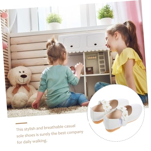 GALPADA Shoes Kids Girls Toddler Soft Sole Shoes White Comfortable Breathable Material Size 26 Eu27 Us9.5 Uk104