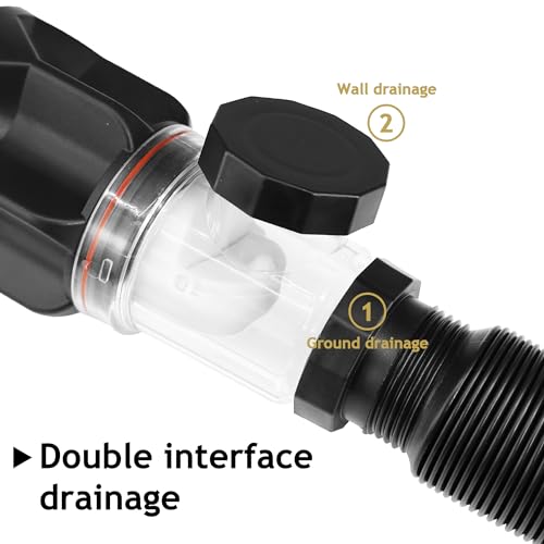 Bathroom Sink Drain Kit, with Flexible Expandable P-Trap Sink Drain Pipe, Fits 1-1/4\",1-1/2\" and 2\'\' Drain Hole, Built-in Anti-Clogging Stopper, Anti-Odor Bathroom Sink Drain