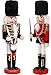 Produktbild KAHEIGN 2Pcs Nussknacker Figuren Holz Nussknacker Soldaten, 30cm Traditionelle Weihnachten Nussknacker Figuren Deko aus Kiefernholz für Zuhause Weihnachtsdekoration Weihnachtsschmuck